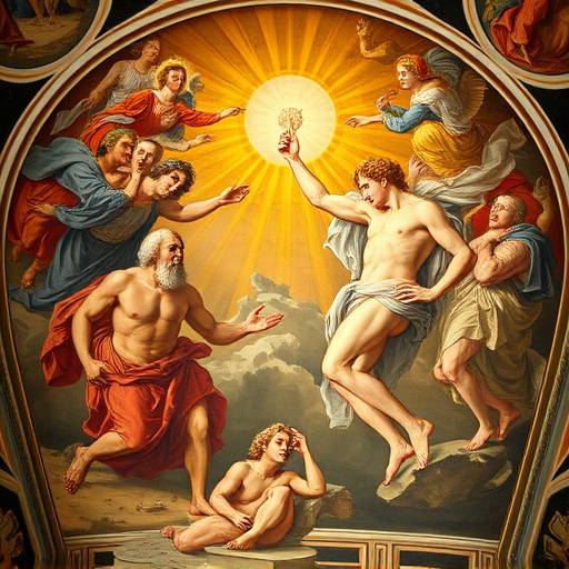 Affresco della Creazione di Adamo nella Cappella Sistina